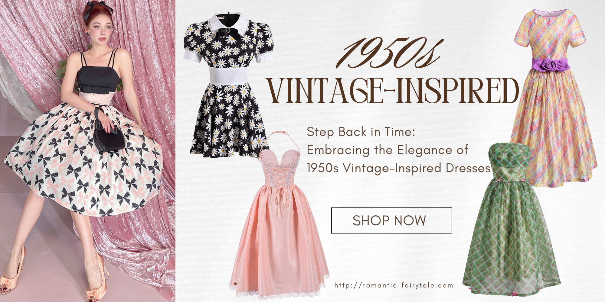 Step Back in Time: Embracing the Elegance of 1950s Vintage-Inspired Dresses