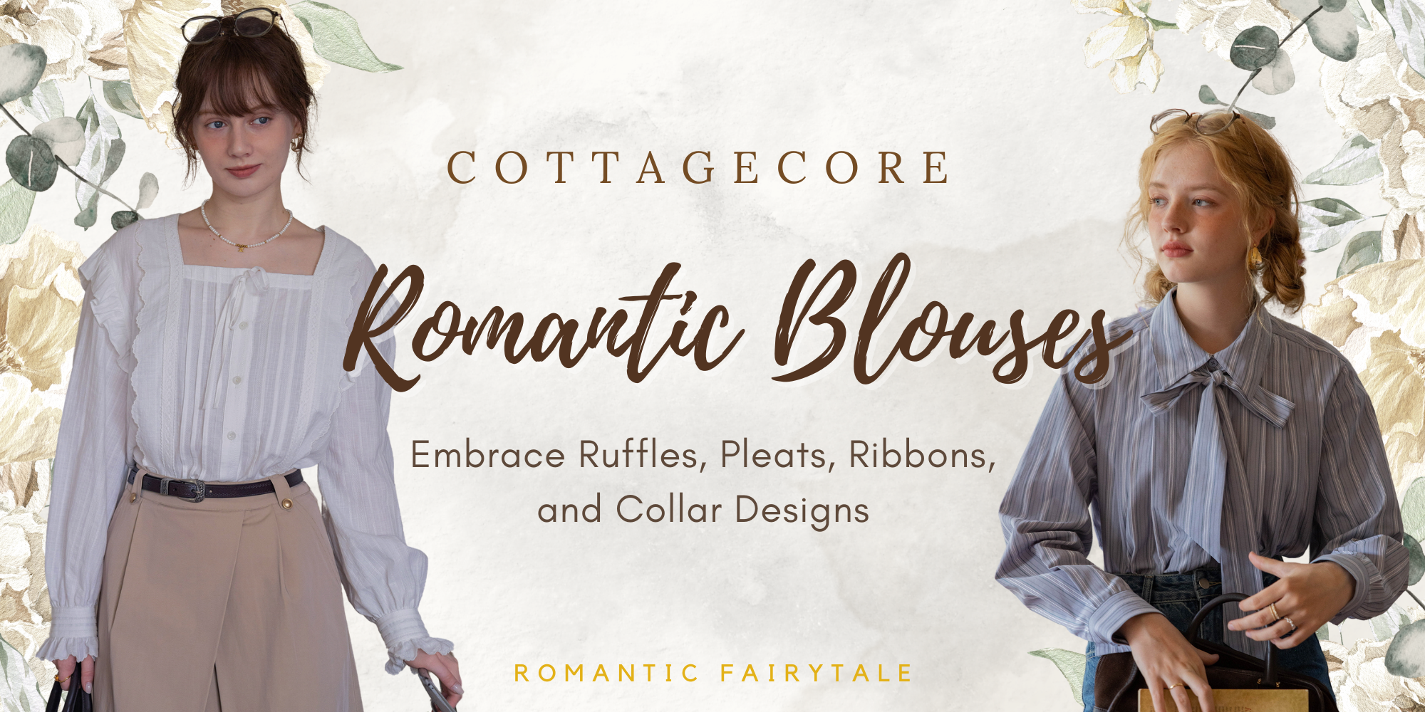 Romantic Blouses: Embrace Ruffles, Pleats, Ribbons, and Collar Designs