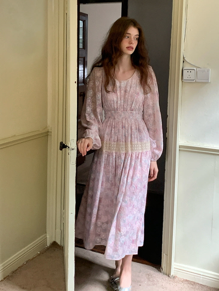 Blossom Embroidered Lace Dress