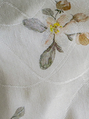 Vintage Floral Lace Collar Blouse