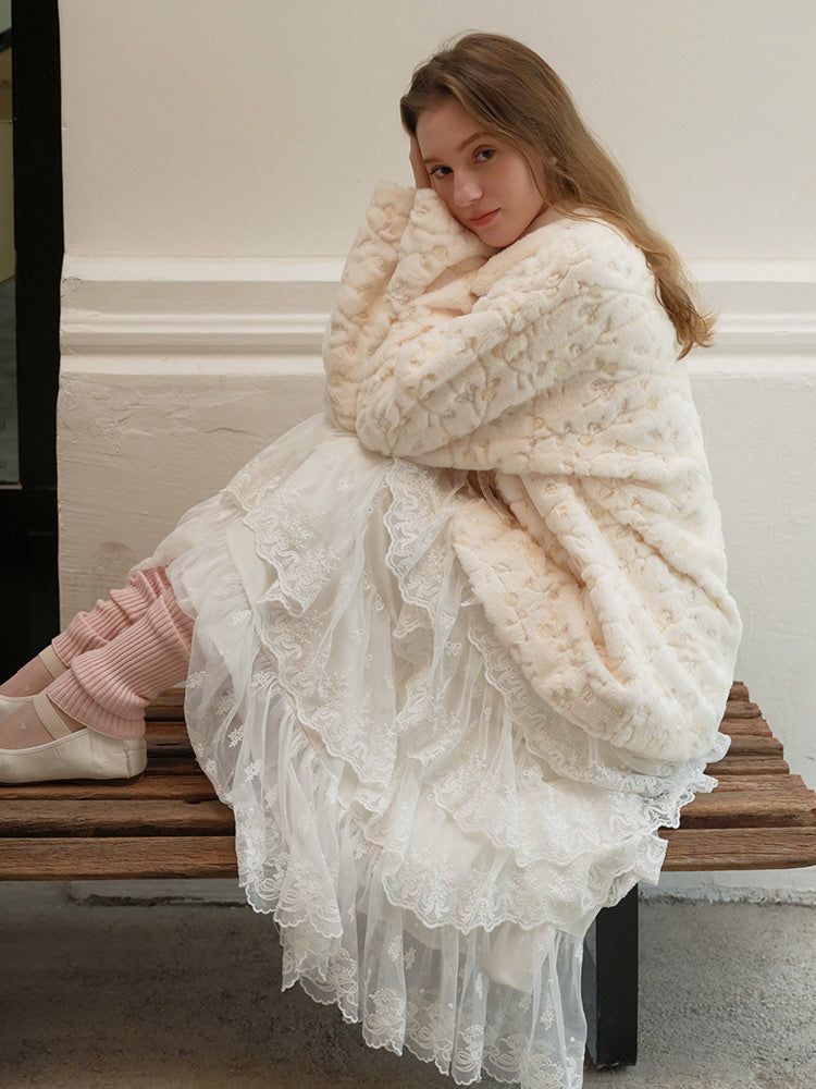 Enchanted Lace Tiered Maxi Skirt