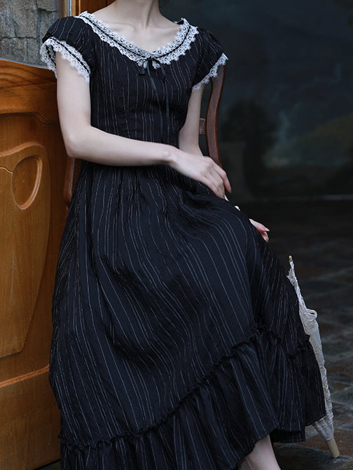 Victoria's Retro Black Elegance Dress