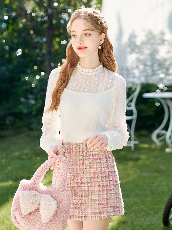 Sheer Elegance Lace Blouse