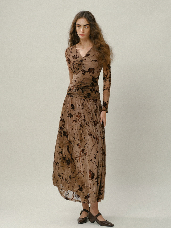 knee length dresses for ladies 70s Frederick's Mesh Halter Dress main image 0