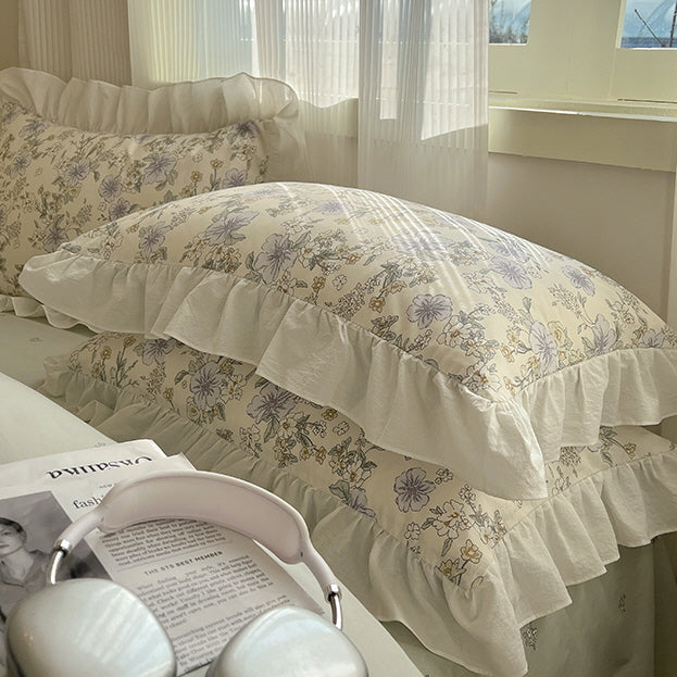 Cottage Style Cotton Floral Bedding Set
