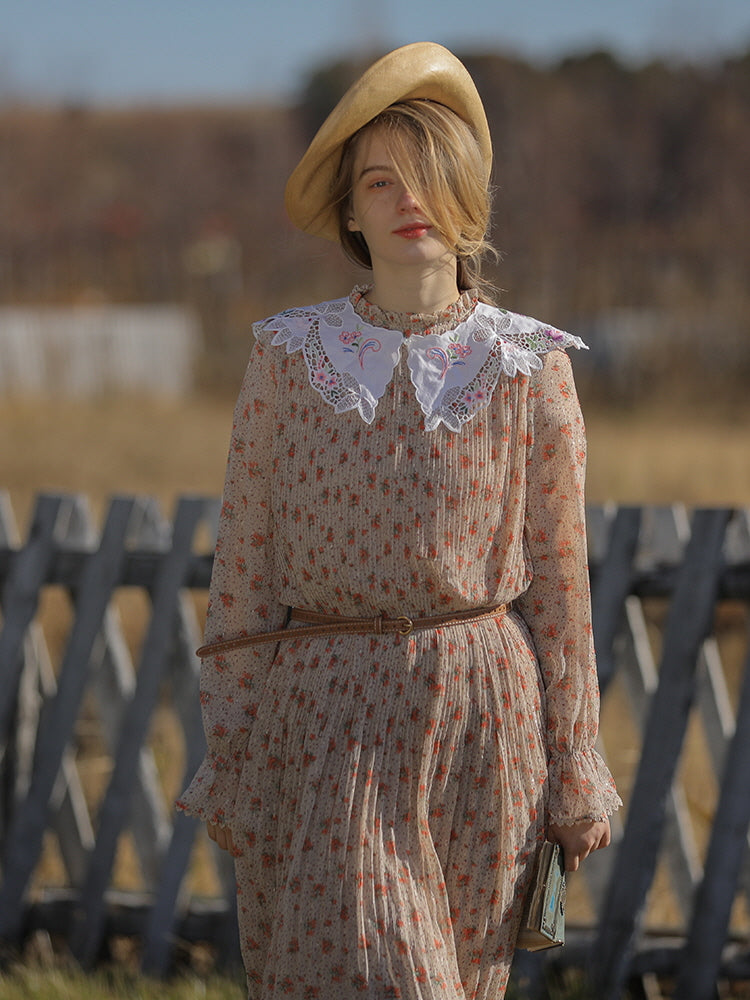 Floral Dream Chiffon Autumn Dress