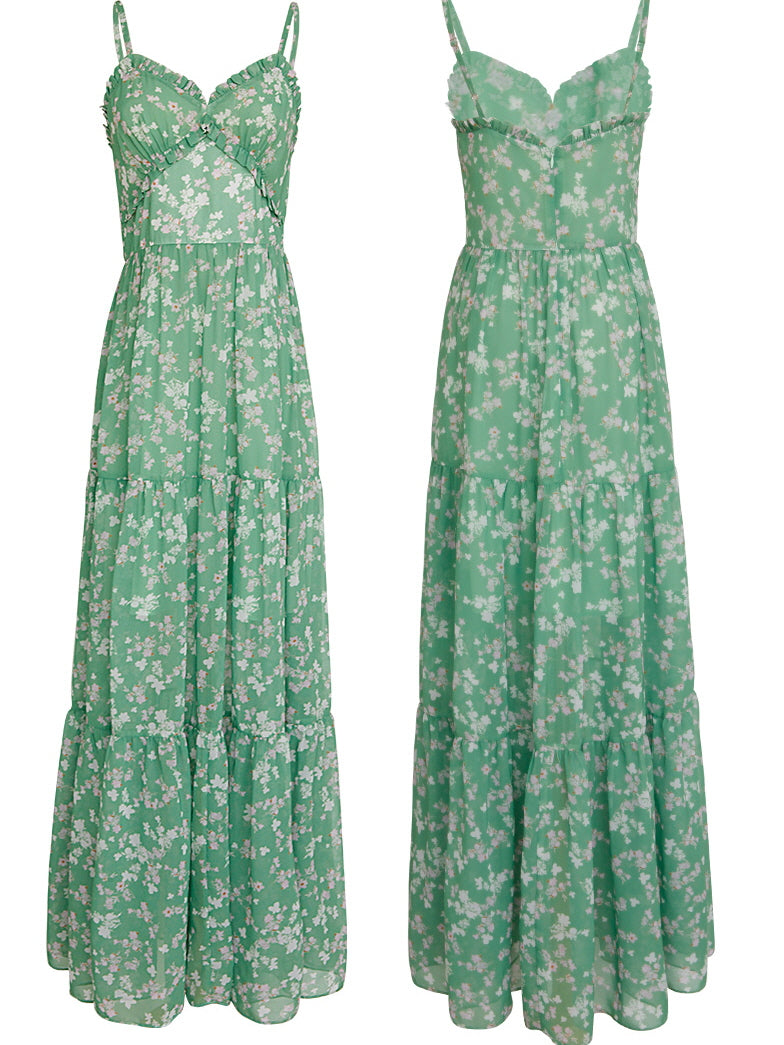 Emily's Verdant Blossom Dress