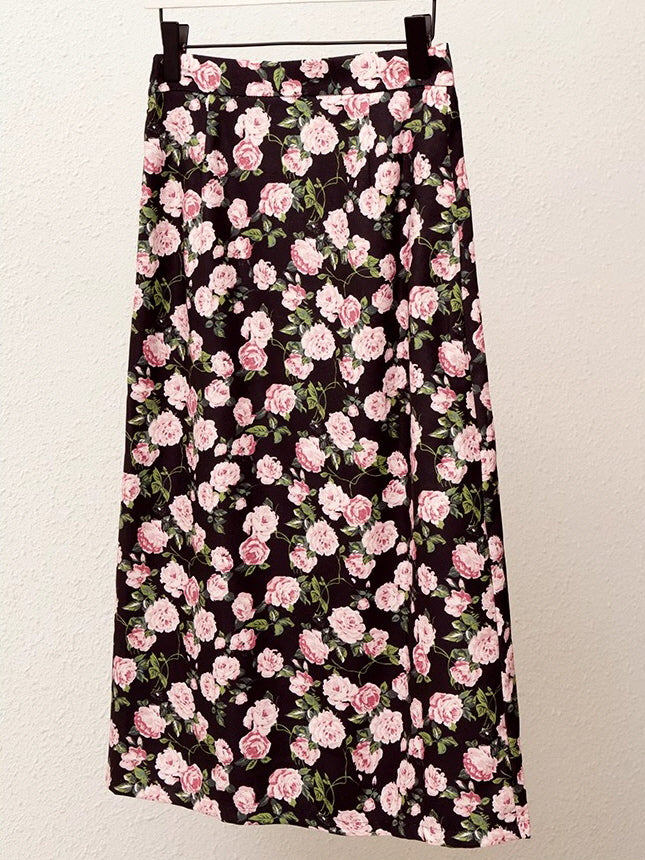 Midnight Rose Garden Skirt