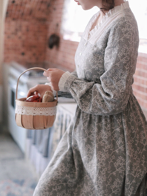 Retro Charm Cotton Lace Dress