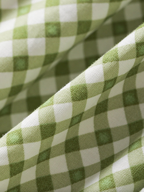 Cottagecore Gingham Bow-Tie Maxi Dress