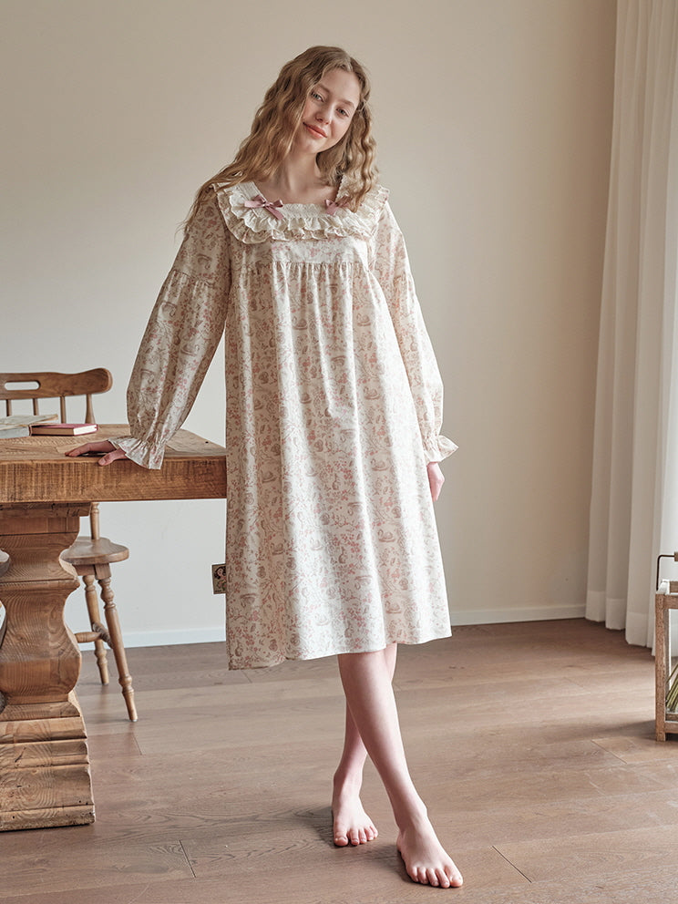 Enchanted Woodland Lace Nightgown