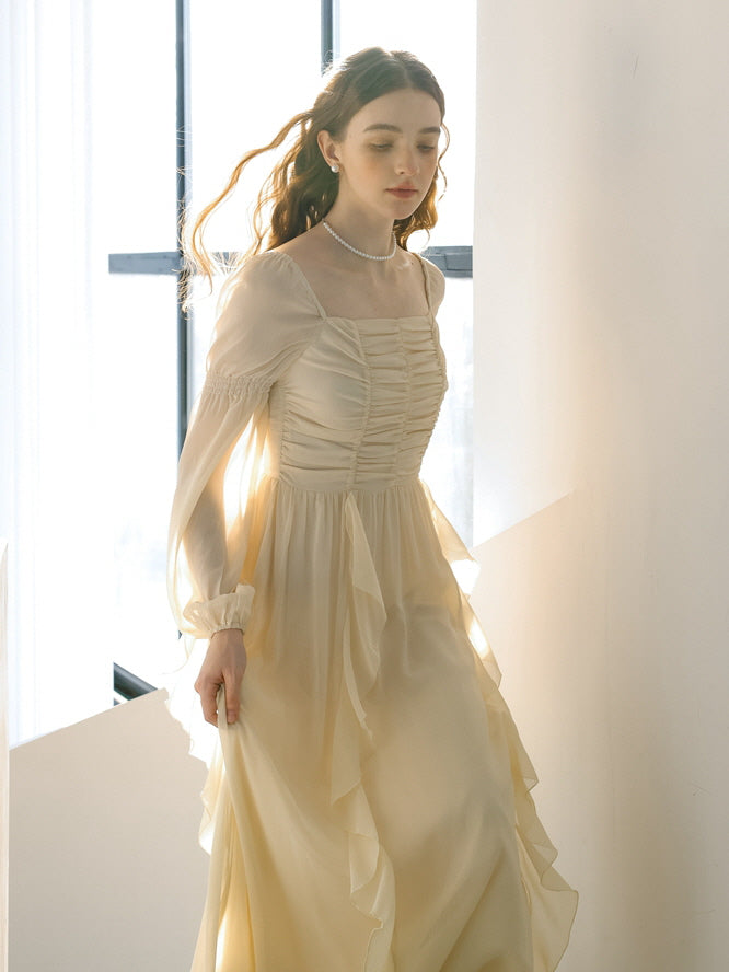 Grace's Vintage Cream Dress Cream / L Grace's Vintage Cream Dress Cream / L