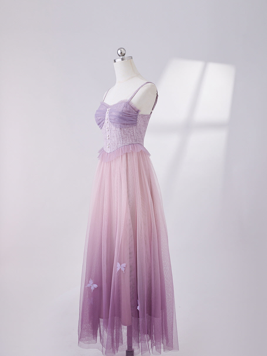 Ethereal Lavender Butterfly Dress