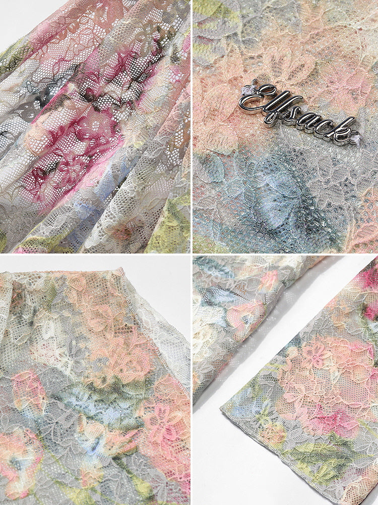 Ethereal Bloom Sheer Lace Top