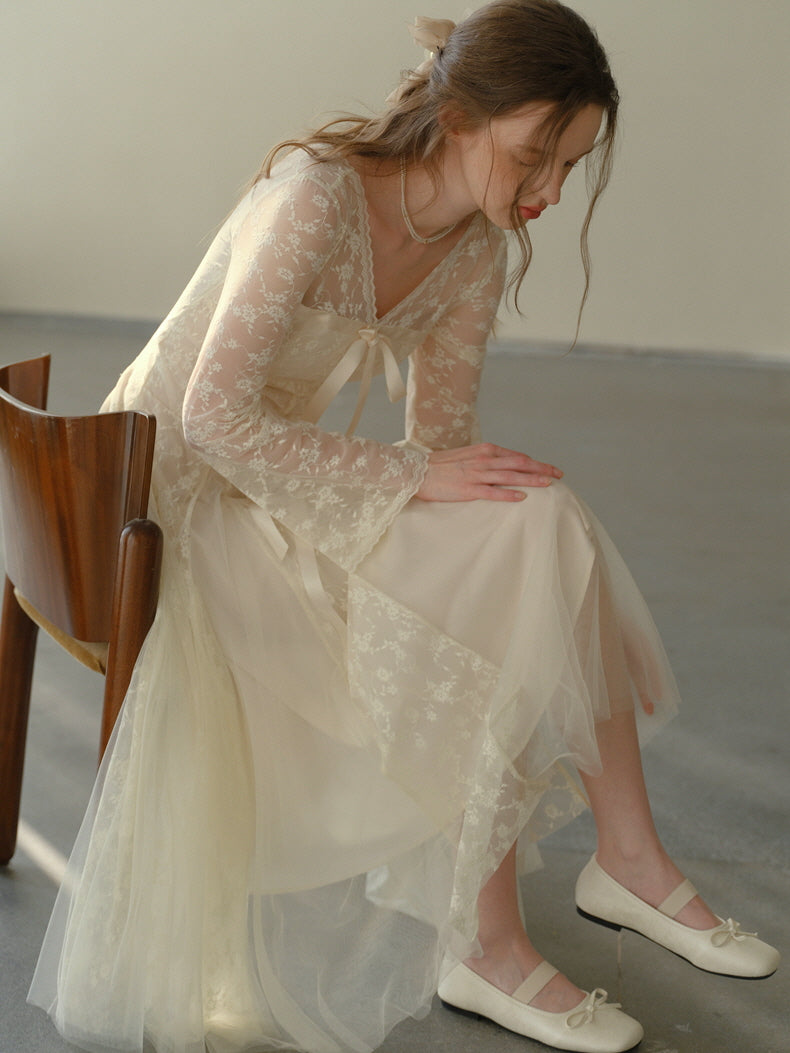Embroidered Lace Princess Dress