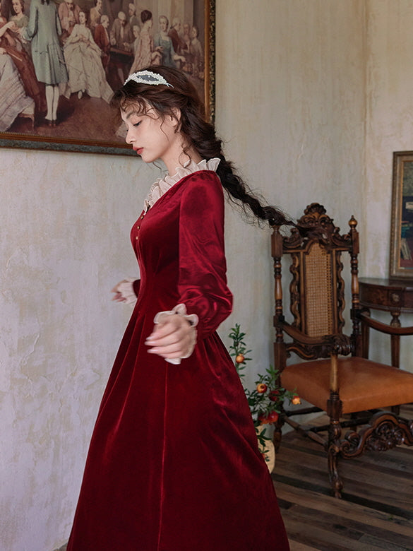 Scarlet Red Velvet Dream Dress