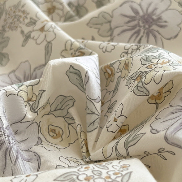Cottage Style Cotton Floral Bedding Set