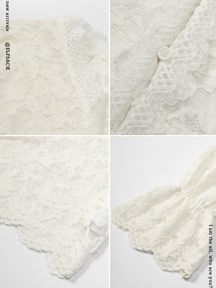 Ivory Lace Poise Blouse
