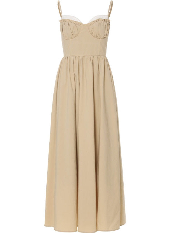 Amelia's Dreamy Beige Cottage Dress