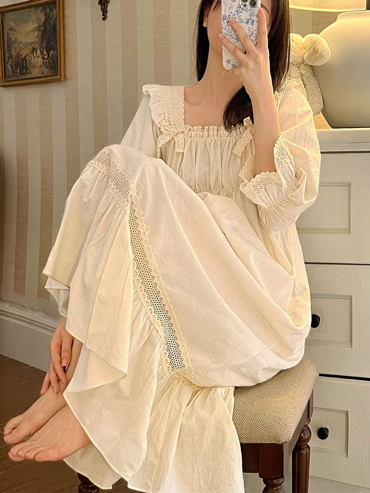 Vintage Princess Cotton Nightgown