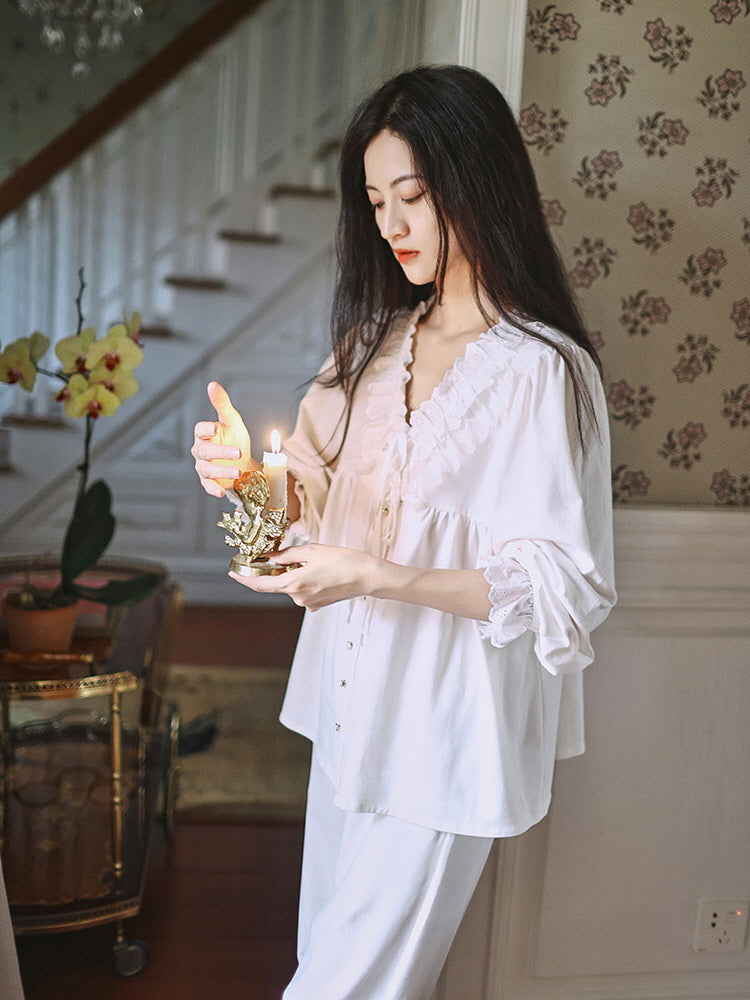 Vintage Dream Lace Pajama Set