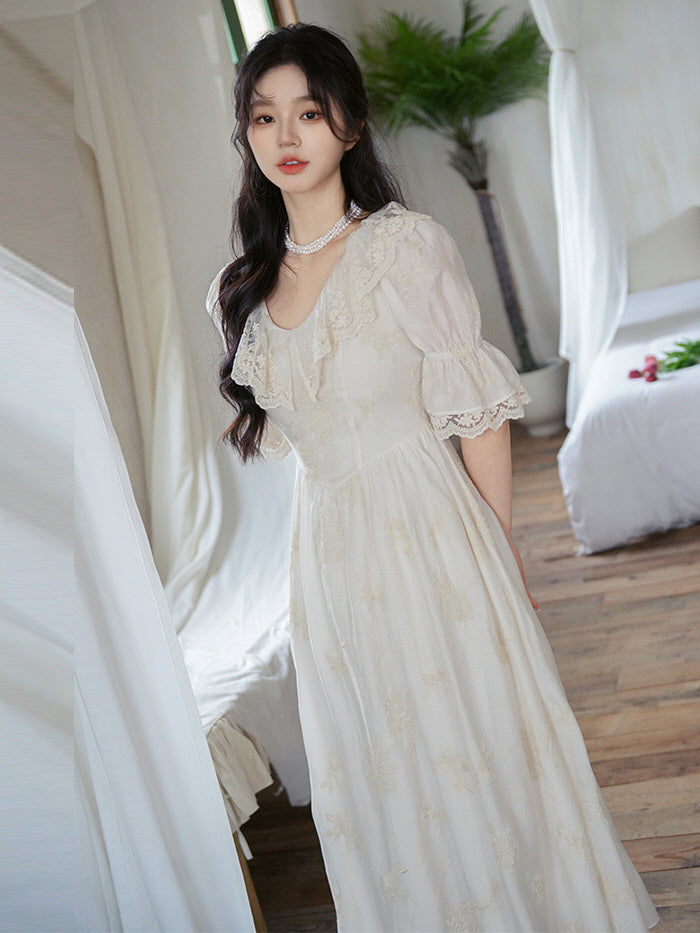 Whispers of Elegance Tencel Lace Dress