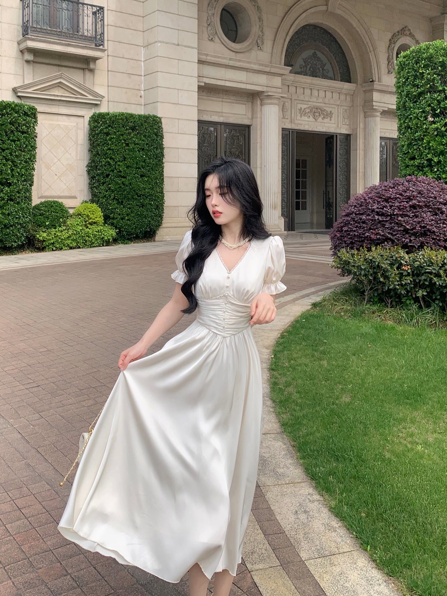 Elegance Enchanted Princess Satin Dress