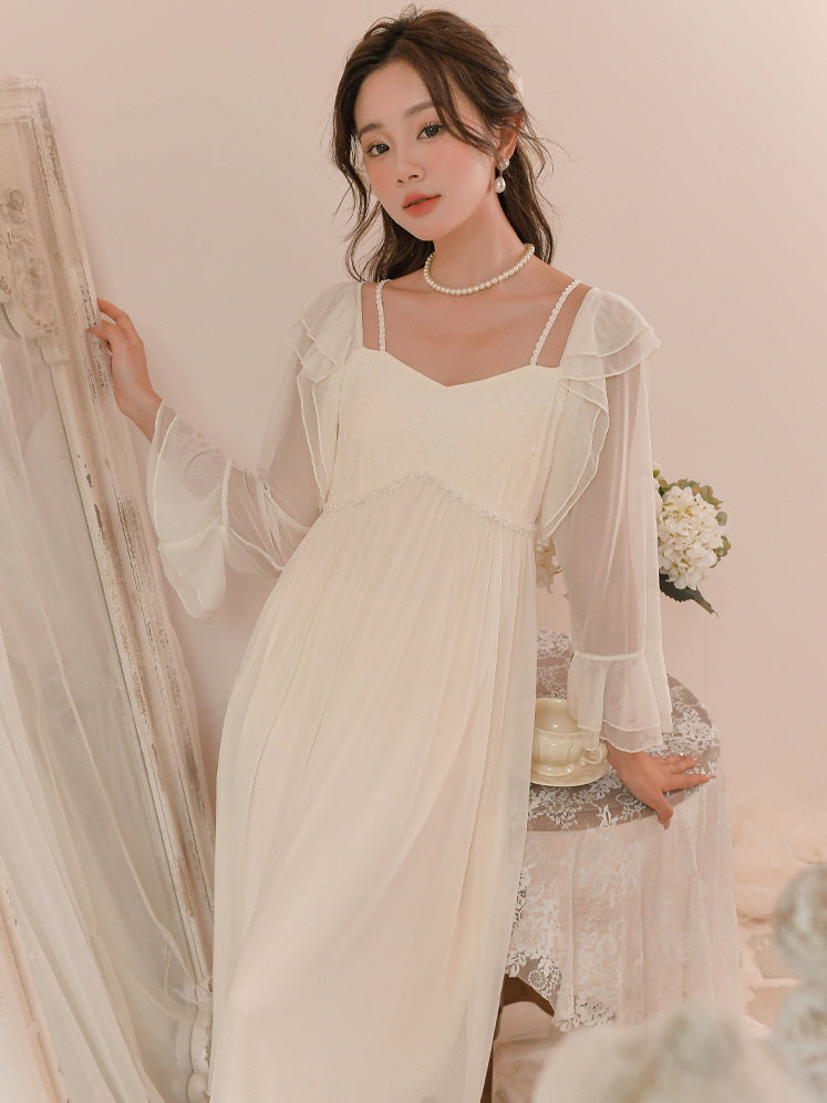 Ethereal Elegance Romantic Nightgown