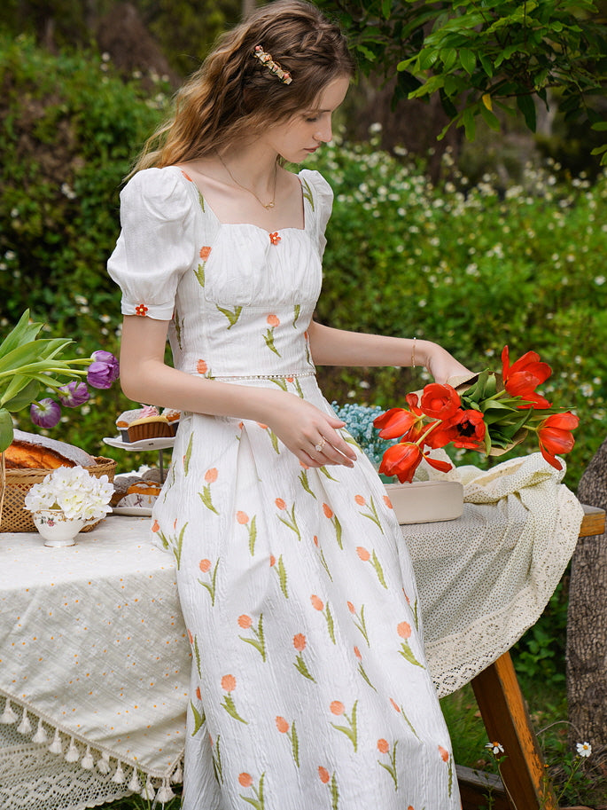 Floral Meadow Cottagecore Skirt