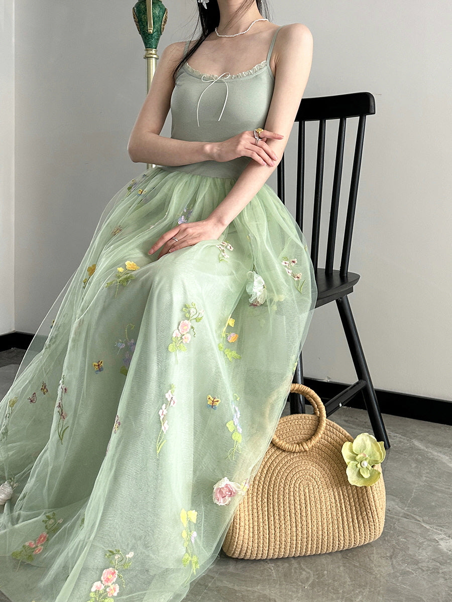 Enchanted Garden Fairy Mint Green Dress Green / L Enchanted Garden Fairy Mint Green Dress Green / L
