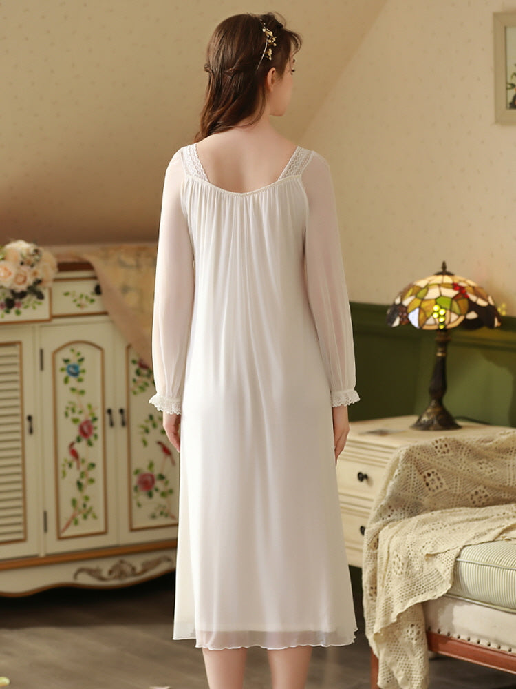 Moonlit Elegance Vintage Nightgown