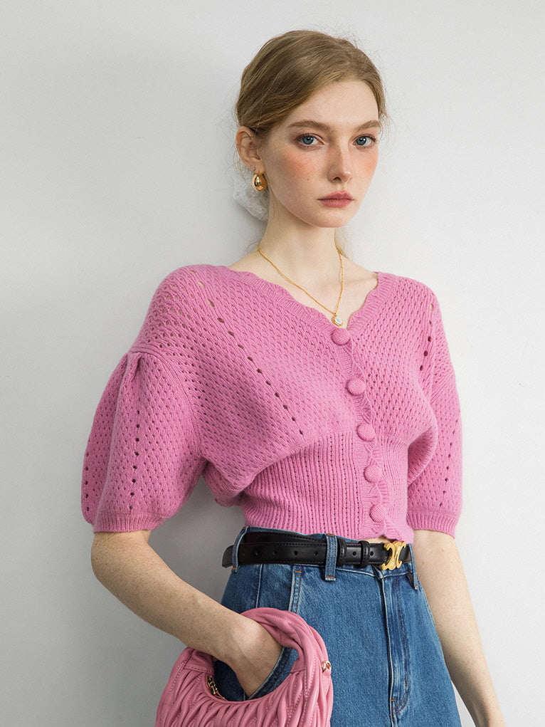 Rosebud Knit Cardigan