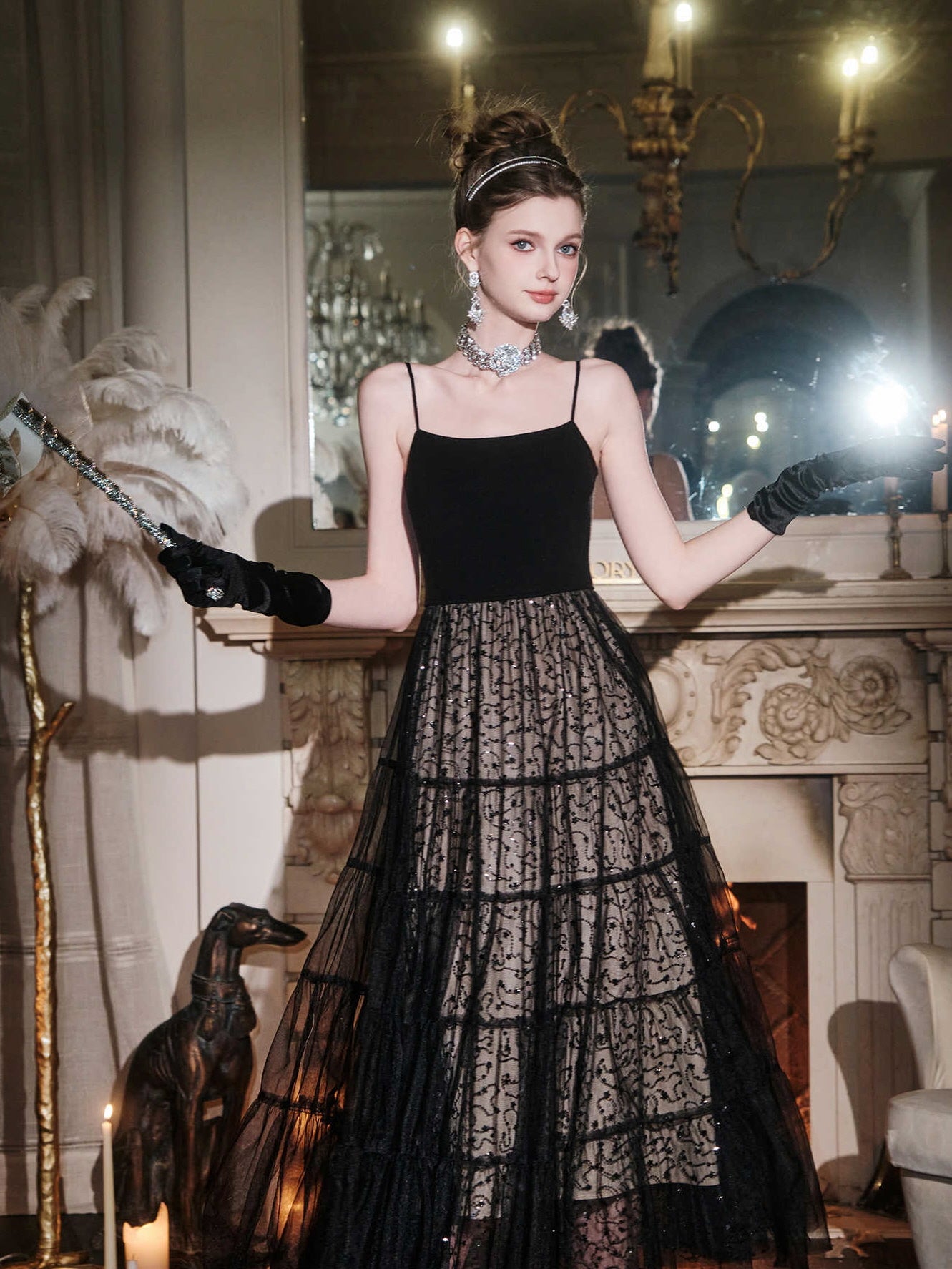 Midnight Masquerade Lace Gown Midnight Masquerade Lace Gown