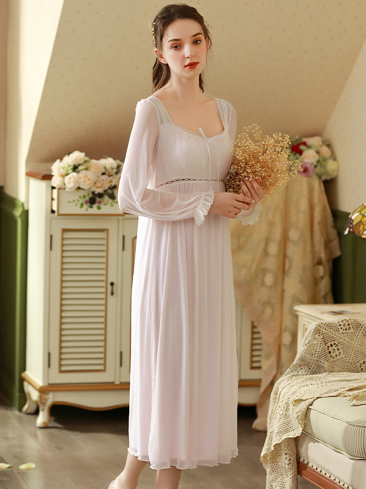 Moonlit Elegance Vintage Nightgown