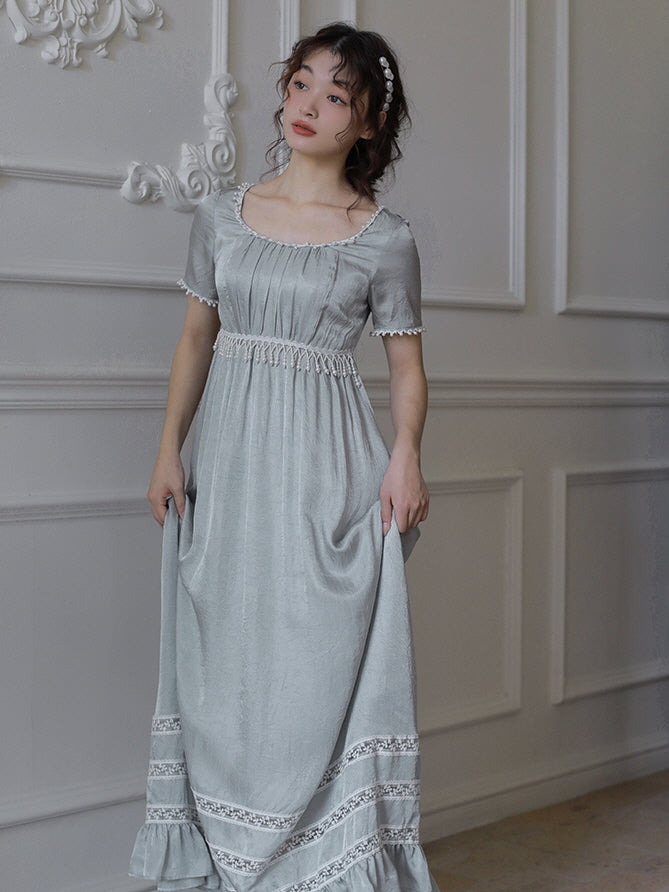 pearl grey dress Enchanted Gray Blue Princess colour-black