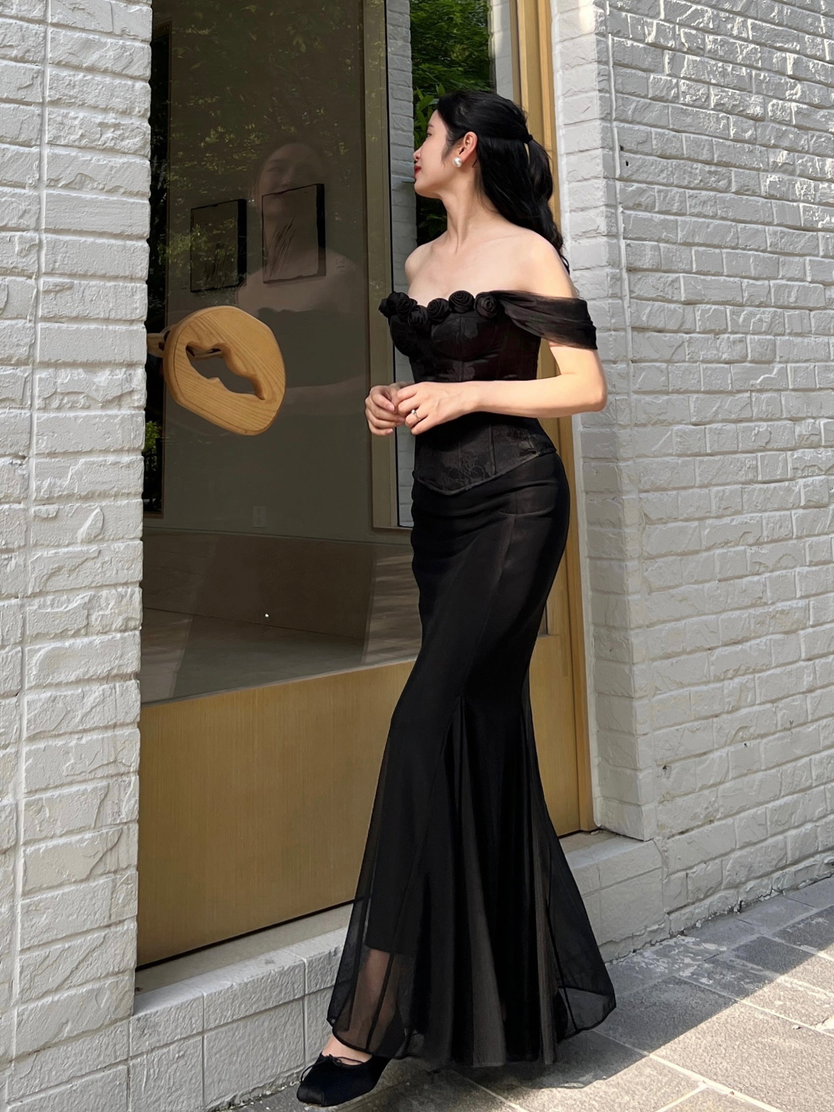 Vintage Rose Elegant Corset Top