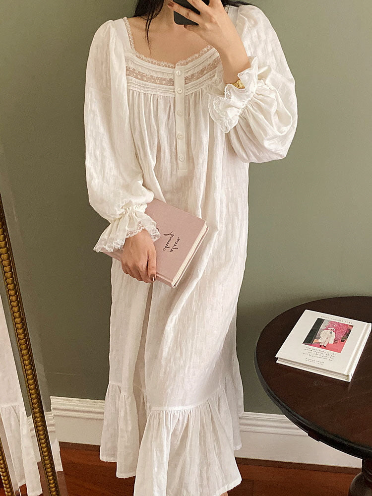 Vintage Cotton Romance Nightgown
