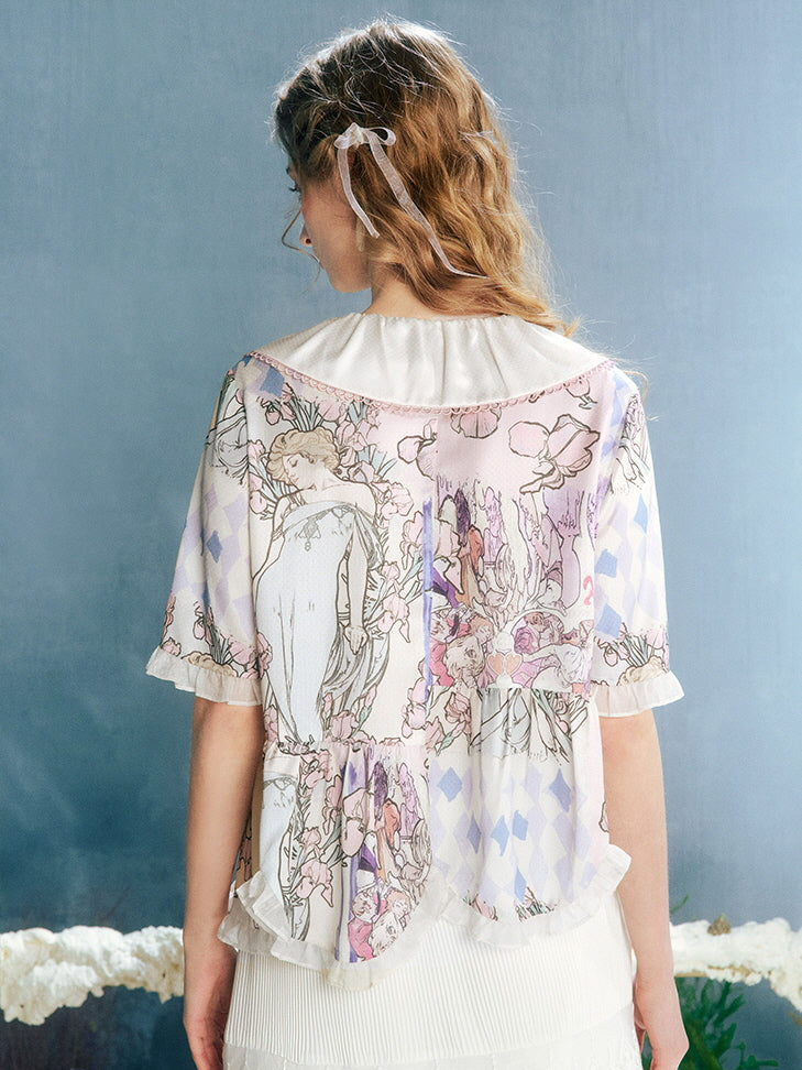 Whimsical Dreams Patchwork Blouse
