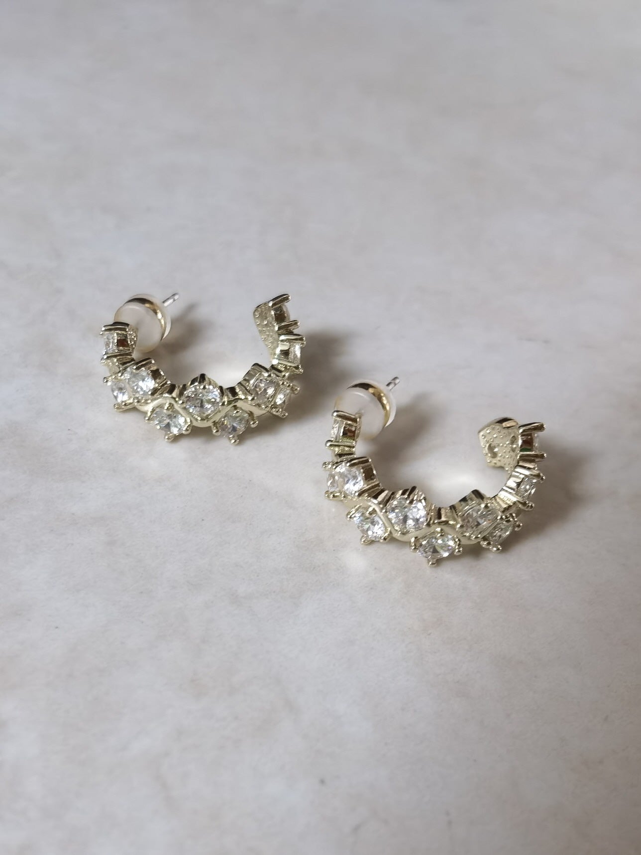 Dazzling Crystal Hoop Earrings