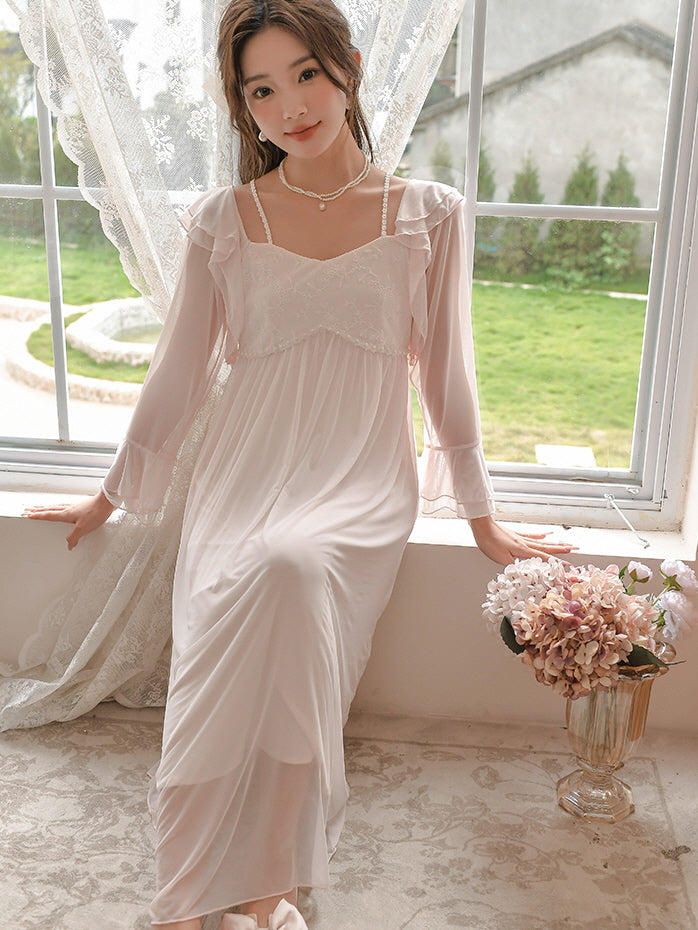 Ethereal Elegance Romantic Nightgown