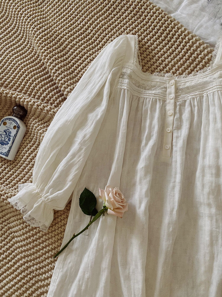 Vintage Cotton Romance Nightgown