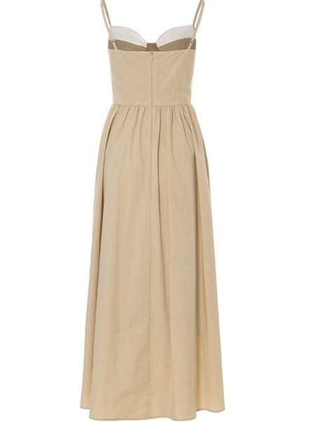 Amelia's Dreamy Beige Cottage Dress