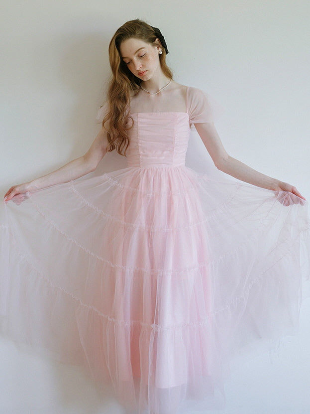 green emerald velvet dress Enchanted Pink Tulle Fairy Dress Pink / S