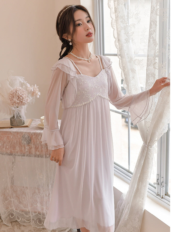 Ethereal Elegance Romantic Nightgown