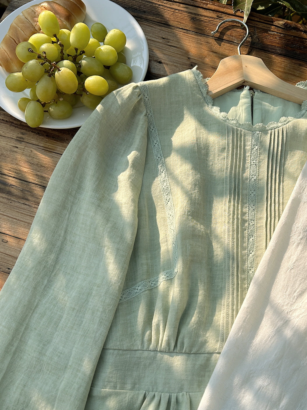 Sage Green Cottagecore Dress