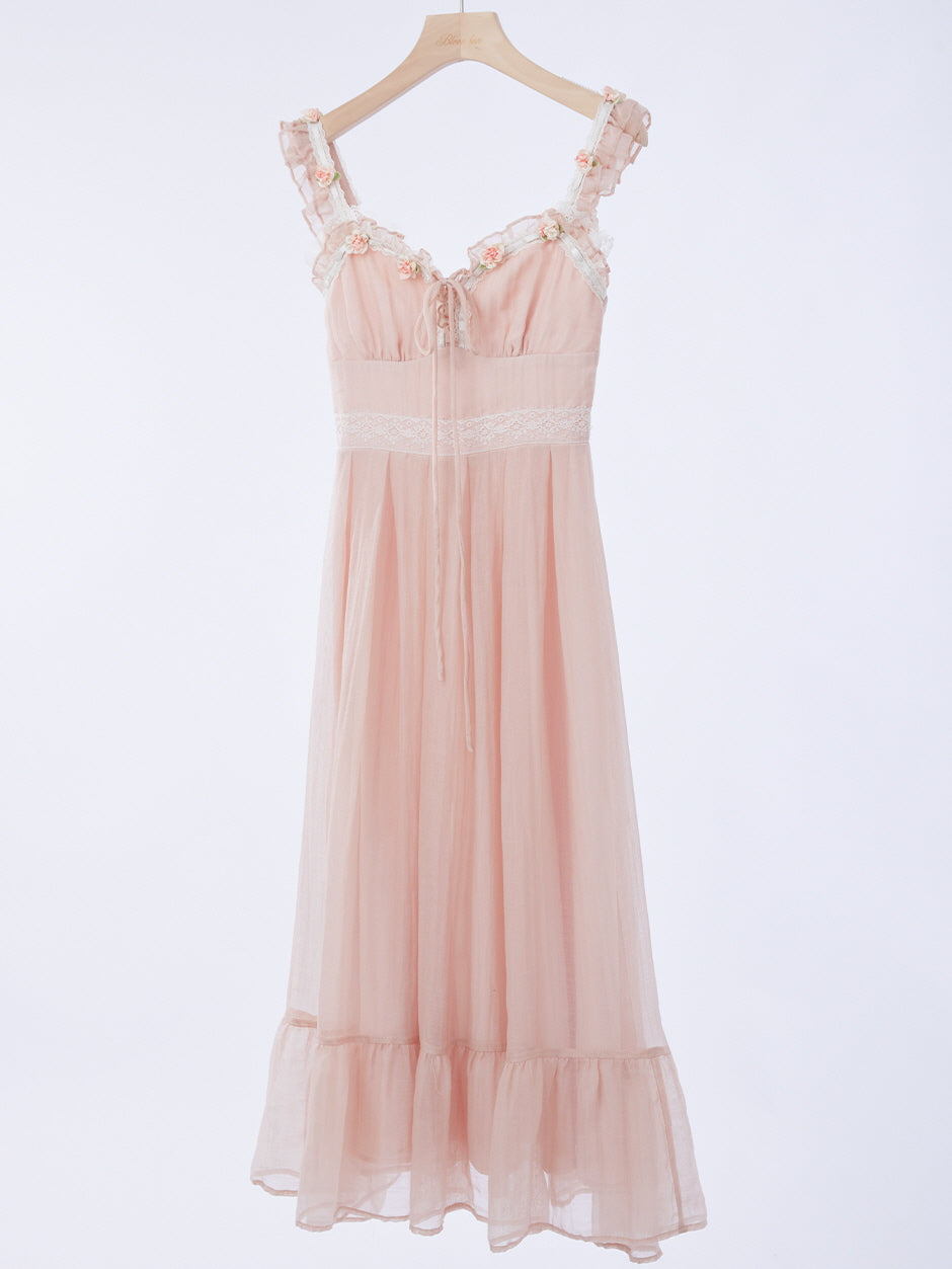 Blush Blossom Fairycore Dress