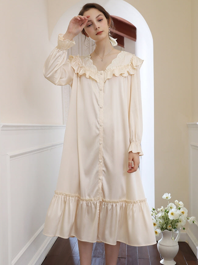 Cream nightdress best sale