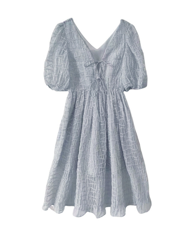 Ethereal Blue-Grey Fairy Dress