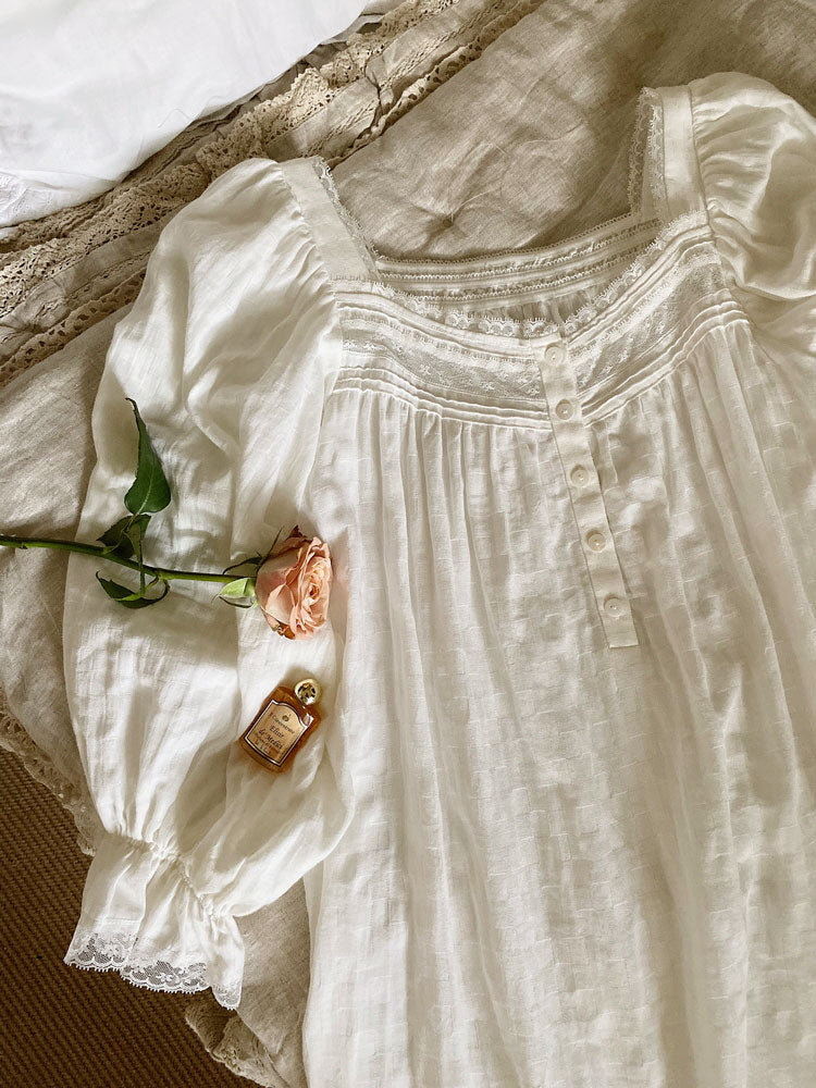 Vintage Cotton Romance Nightgown White / XL Vintage Cotton Romance Nightgown White / XL