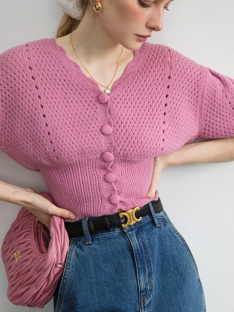 Rosebud Knit Cardigan